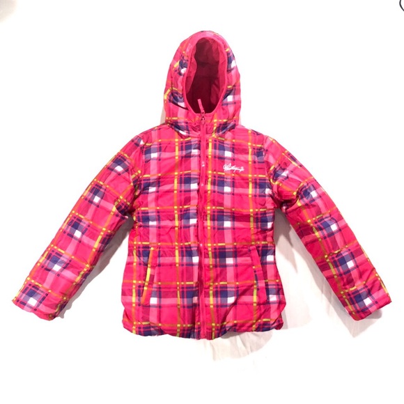 🆕Weatherproof Girls Pink Puffer Coat Reversible - Picture 4 of 8